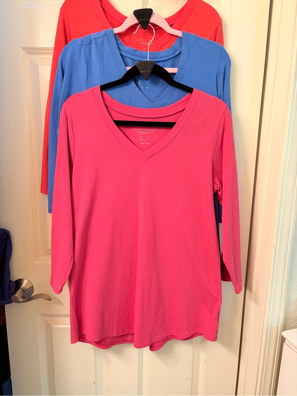Set of 4 — Susan Graver Comfy Cotton “Weekend Essentials” - Picture 4 of 10